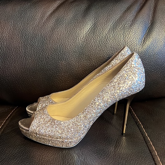 Jimmy choo glitter sparkle heel pumps heels - Picture 4 of 8
